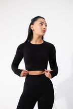 Elite Uzun Kollu Seamless Crop MB1140