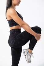 Yıkama Detaylı Spor Tayt MB1137